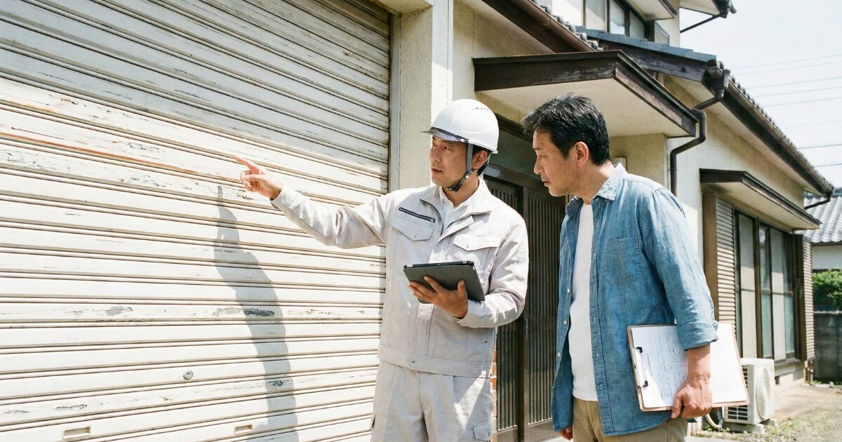 修理の見積もりを出している